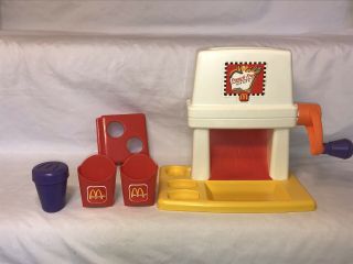 Vintage 1993 Mattel Mcdonalds French Fry Snack Maker Set