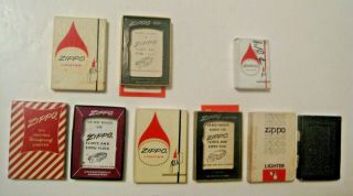 5 Vintage Zippo Lighter Collectible Paper Cases See All Our Zippo Collectibles
