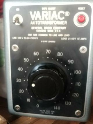 Vintage American Radio Company Variac Auto Transformer W10mt