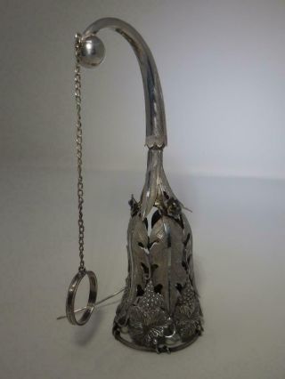 Antique Sterling Corsage Holder - Mardi Gras Muffy Tuffy - Rare Collectible