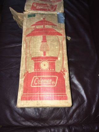 VINTAGE Coleman 200a Lantern August 1968 OLD STOCK w/box 7