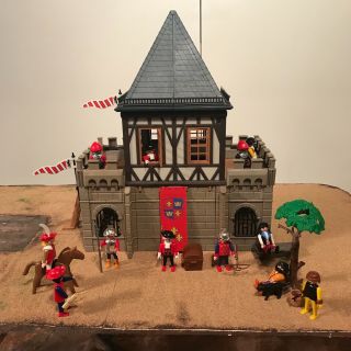 Playmobil Rare Vintage Mayors Estate Castle Village Medieval Knights