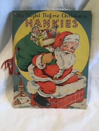 The Night Before Christmas Hanky Book.  Complete
