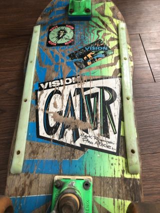 True Vintage 1986 Vision Gator Mark Rogowski Pro Model Skateboard Complete 3