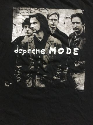 Vintage Depeche Mode Devotional Tour 1993 T Shirt XL 2