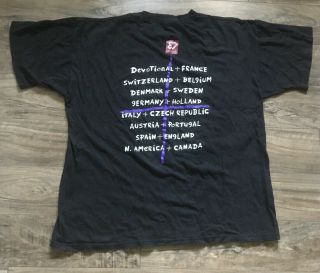 Vintage Depeche Mode Devotional Tour 1993 T Shirt XL 4
