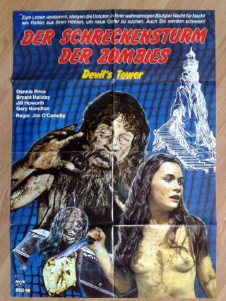 Tower Of Evil - Horror On Snape Island Vintage German 1 - Sheet Poster 1970s