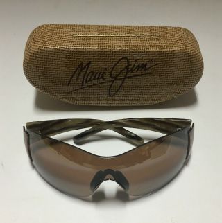 Vintage Maui Jim Mj - 514 - 23 Kula Polarized Shield Sunglasses