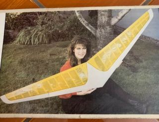 Very Rare Vintage Balsa Wood Kit Klingberg Wing Glider,  6’6” Wing Span.