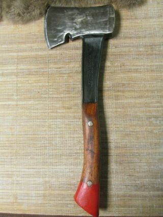 Vntg.  Bridgeport (Offical Boy Scout) Axe Hatchet with a quality Leather Sheath 3