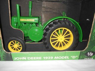 Rare Scale Models 1/8 scale John Deere 1939 Model D Tractor NOS MIB 3