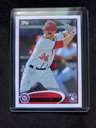 2012 Topps Baseball Bryce Harper Ssp Variation Rookie Card 661a Rc Very Rare