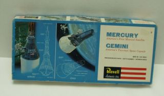 Vintage Revell Mercury And Gemini Space Capsule H - 1834 1964 Kit