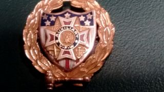 Vintage Vfw Auxiliary Pin.  Marked 10k