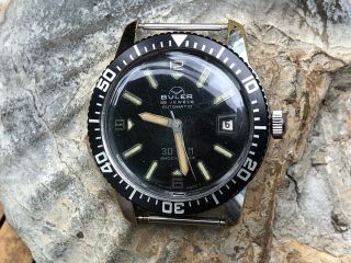 Buler Vintage Dive Watch 39mm Men 