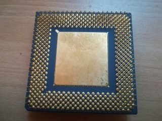 DEC ALPHA 21164 - AA 266,  PROTO,  very rare Vintage CPU,  GOLD,  prototype 3