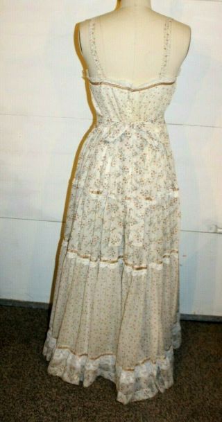 Vintage Gunne Sax dress floral peasant prairie dress bohemian Festival Size 13 7