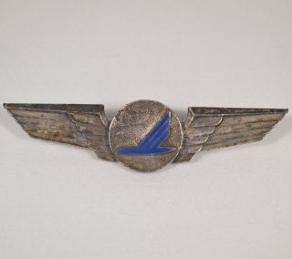 Piedmont Airlines Vintage Silver Tone Metal Flight Wings Pin Badge Rare