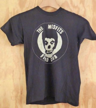 Misfits Fiend Club T Shirt Vtg Authentic Early 1980 