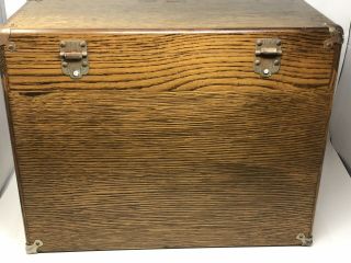 Vintage H.  Gerstner & Sons Oak Tool Storage Wood Chest Model 042,  10 Drawers 11