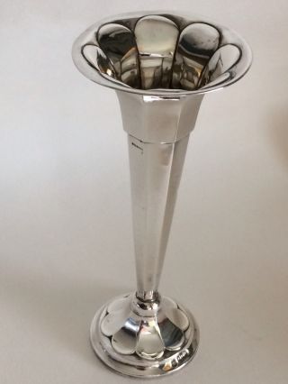 Antique Solid Silver Vase