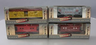 American Flyer Ho Scale Vintage Freight Cars: 506,  510,  516 & 33502 [4] Ln/box