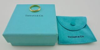 / Authentic Tiffany & Co.  Spiral Ring In 18k Yellow Gold - Rare