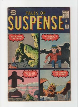 Tales Of Suspense 28 Vintage Marvel Atlas Comic Pre - Hero Horror Golden Age 10c