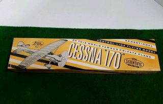 Vintage Scientific Cessna 170 Control Line Gas Model Airplane Kit 116 - 250 Rare