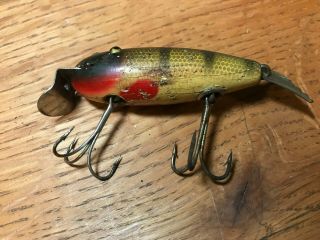 Vintage Fishing Lure Creek Chub Bait River Scamp Perch Finish 4301 & Creek Chub 8