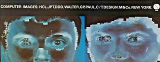Talking Heads Remain In Light Promo Poster True Vintage David Byrne Brian Eno 5
