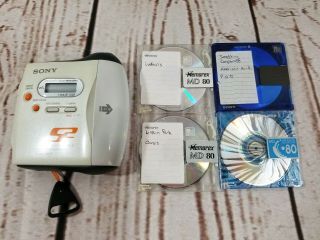 Vintage Sony Net Md Sports Walkman Mz - S1 Portable Minidisc Player/recorder
