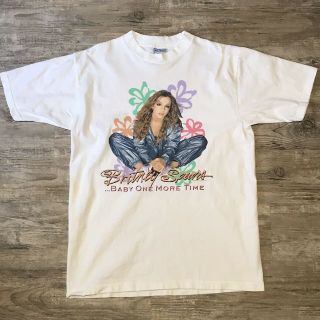Vintage Britney Spears Shirt 1999 Baby One More Time 90s Large