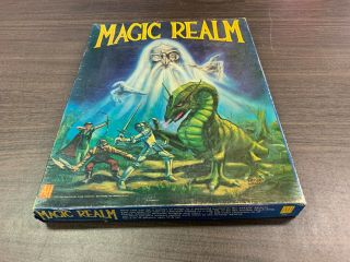 Rare Vintage Magic Realm Simulation Board Game - Complete - Mostly Unpunched