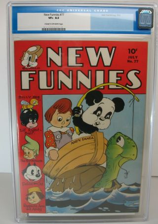 Vtg Dell Funnies 77 07/1943 Cgc 8.  5 Vf,  0117405010 Golden Age Comics