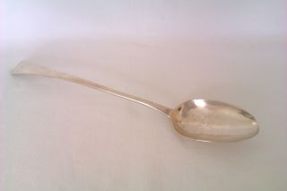 Rare Large Solid Silver George Iii Basting Spoon Thomas Wallis 1805