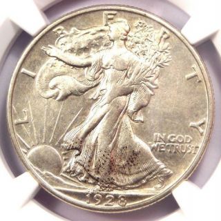 1928 - S Walking Liberty Half Dollar 50c - Ngc Xf Details - Rare Date - Near Au