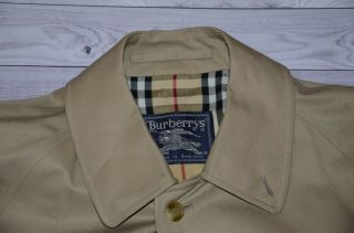 Burberrys Vintage Men ' s Coat Jacket Classic Check Linning Reg 50 L 4