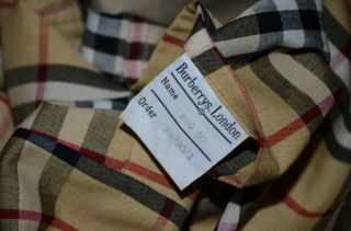 Burberrys Vintage Men ' s Coat Jacket Classic Check Linning Reg 50 L 6