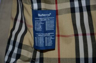 Burberrys Vintage Men ' s Coat Jacket Classic Check Linning Reg 50 L 7