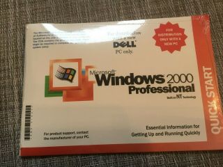 Microsoft Windows 2000 Professional Sp3 Full Operating System,  Vintage 