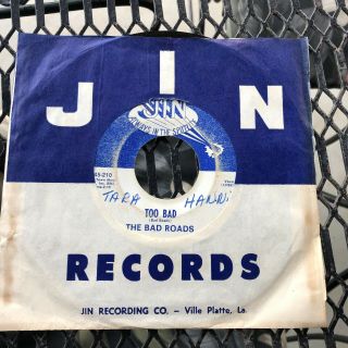Rare Louisiana Garage 45 BAD ROADS “ Blue Girl on Jin 210 2