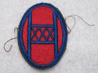 Us Army Wwii 30th Infantry Division Great Looking Worn ? Vintage Patch