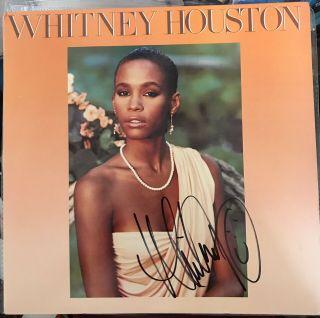 Whitney Houston Signed Autographed Lp Album Vinyl Rare Deceased