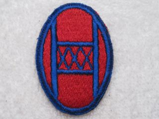 Us Army Wwii 30th Infantry Division Great Looking 100 Total Vintage Patch