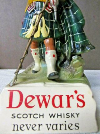 Vintage Dewar ' s Scotch Whiskey Advertising Bar Figurine 5