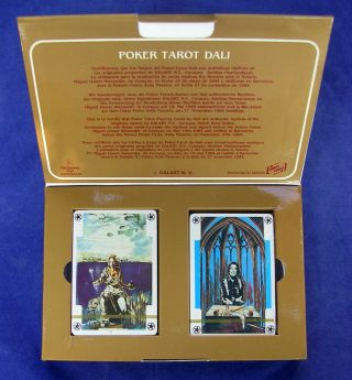 Vintage 2 Decks Magical Dali & Gala Poker Cards Tarot Set.  Box