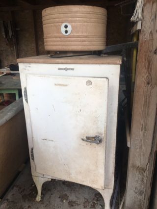 Vintage Ge General Electric Monitor Top Refrigerator Antique 1930s