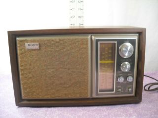 Vintage Sony Icf - 9550w High Fidelity Sound Am/fm Table Radio