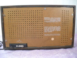 Vintage SONY ICF - 9550W High Fidelity Sound AM/FM Table Radio 5